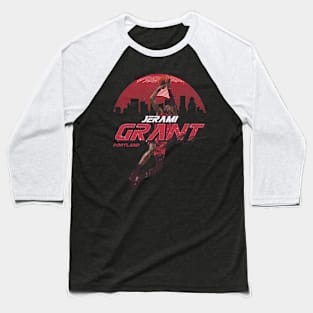 Jerami Grant Portland Skyline Baseball T-Shirt